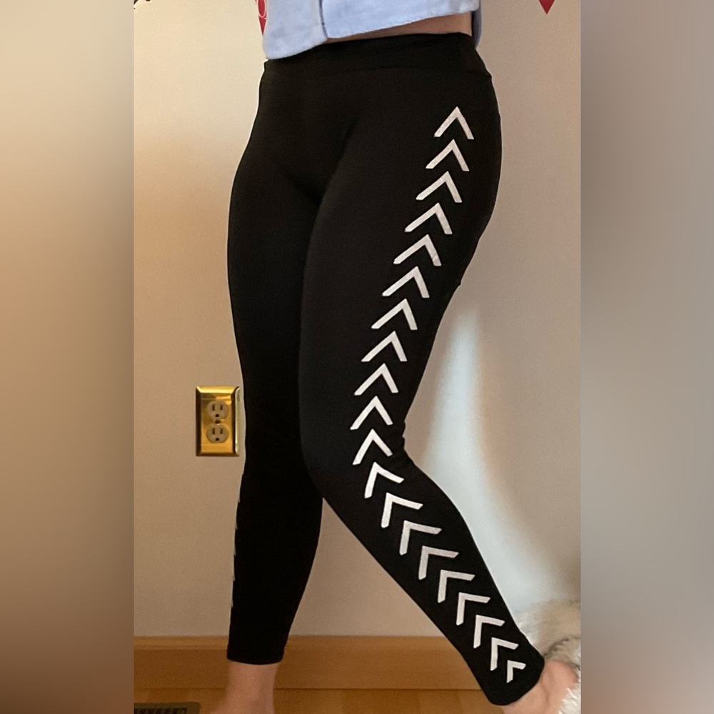 Black and white leggings